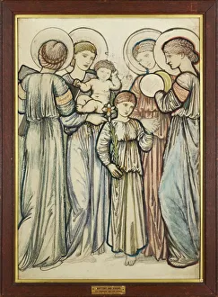 Angels and Children, 1865. Creator: Sir Edward Coley Burne-Jones