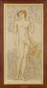 Morris And Co Prints: The Angels of the Hierarchy - Male Nude - Imago Dei (In the Image of God - Adam)