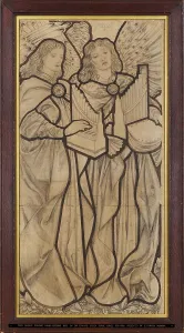 Organ Prints: Angels playing organs, 1862. Creator: Sir Edward Coley Burne-Jones