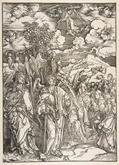 Winds Prints: Angels Restraining the Four Winds. n. d. Creator: Albrecht Durer