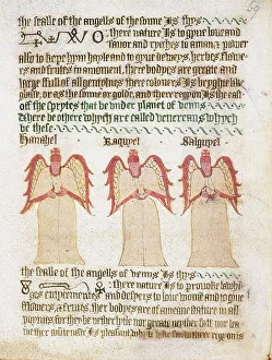 Unknown Artist Prints: Angels of Saturn, Jupiter, Mars, Sun and Venus, 15th century. Creator: Unknown artist