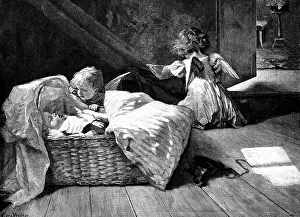 Franz Prints: The Angels Visit, 1898. Creator: Fallscheer und Liederwald