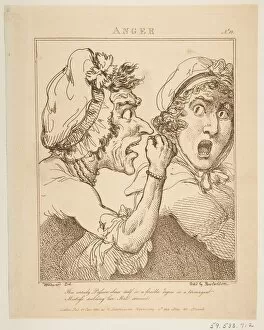 Ackermann Rudolph Gallery: Anger, January 21, 1800. Creator: Thomas Rowlandson