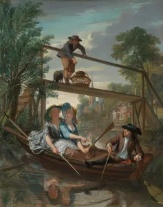 Fishing Rods Prints: The anglers, c.1744. Creator: Nicolaas Verkolje