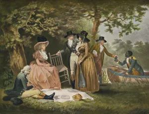 George Morland Prints: Anglers Repast, 1789, (1902). Artist: William Ward