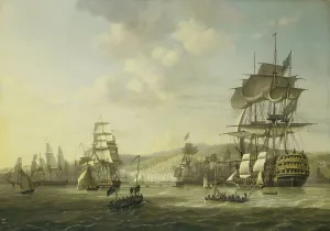 Slave Trade Prints: The Anglo-Dutch fleet in the Bay of Algiers