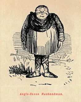 The Comic History Of England Gallery: Anglo-Saxon Husbandman, c1860, (c1860). Artist: John Leech