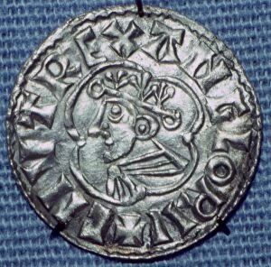 King Canute Gallery: Anglo-Saxon Silver Penny of Cnut