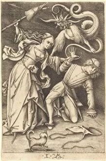 The Angry Wife, c. 1495/1503. Creator: Israhel van Meckenem