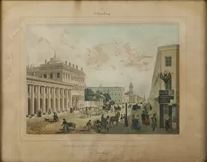 Saint Petersburg Gallery: The Anichkov Palace in Saint Petersburg, End 1840s. Creator: Anonymous