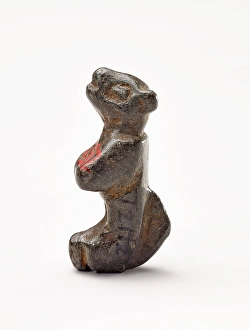 Woodlands Prints: Animal effigy (possibly bear), 200 BC - 1500 C.E.. Creator: Unknown