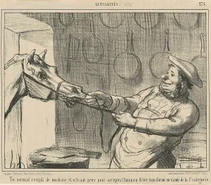 Un animal rempli de modestie... 19th century. Creator: Honore Daumier