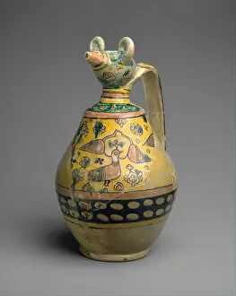 Images Dated 8th April 2021: Animal-Spouted Pitcher, Iran, 9th-10th century. Creator: Unknown