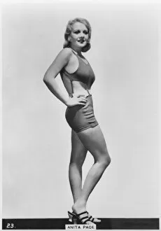 Hands On Hips Gallery: Anita Page, American film actress, c1938
