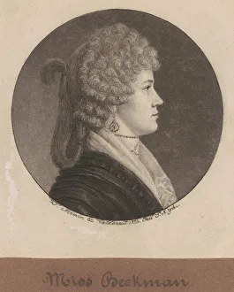 Ann Beekman, 1796-1797. Creator: Charles Balthazar Julien Fevret de Saint-Memin