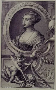 Decapitation Prints: Ann Bullen Queen of K. Henry VIII, c1743-c1751. Creators: Jacobus Houbraken, George Vertue