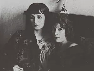 Phototypie Collection: Anna Akhmatova and Olga Glebova-Sudeikina, 1914