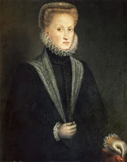 Anna of Austria, Queen consort of Philip II of Spain and Portugal, 1573. Artist: Sofonisba Anguissola Anna of Austria, Queen consort of Philip II of Spain and Portugal, 1573. Artist: Sofonisba Anguissola