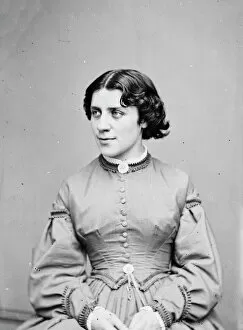 Activism Collection: Anna E. Dickinson, between 1855 and 1865. Creator: Unknown