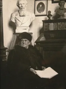 State Central Literary Museum Prints: Anna Grigoryevna Dostyevskaya in the Dostoyevsky Room of the Historical Museum of Moscow