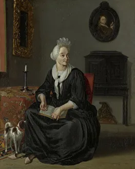 Ludolf Bakhuysen Prints: Anna de Hooghe (1645-1717). The Painter's fourth Wife