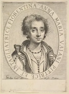 Mellan Claude Prints: Anna Maria Vaiani, 1624-36. Creator: Claude Mellan