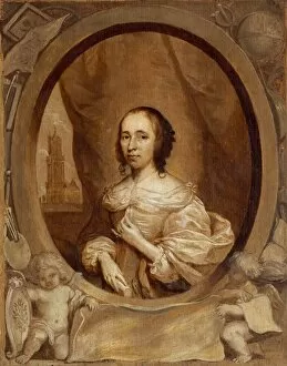 Cornelis Jonson Van Ceulen Gallery: Anna Maria van Schurman, 1657. Creator: Cornelis Janssens van Ceulen