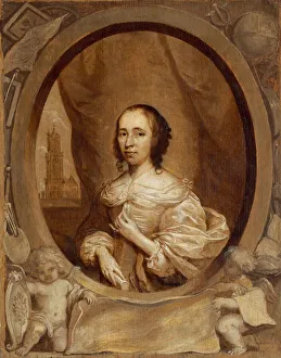 Anna Maria van Schurman, 1657. Creator: Cornelis Janssens van Ceulen