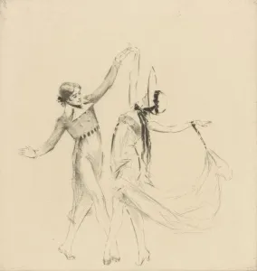 Anna Pavlova dancing a Gavotte, 1922