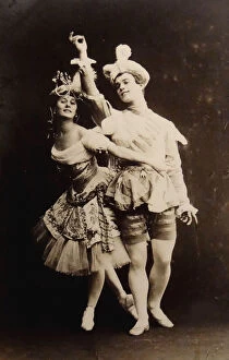 Vaslav Nijinsky Gallery: Anna Pavlova and Vaslav Nijinsky in the ballet Le Pavillon d Armide by Nikolai Tcherepnin, 1907