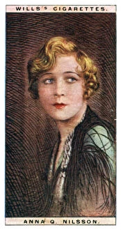 Images Dated 9th August 2007: Anna Quirentia Nilsson (1888-1974), Swedish-born American actress, 1928.Artist: WD & HO Wills