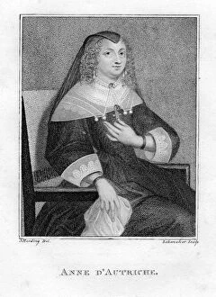 Anne of Austria (1601-1666), 19th century.Artist: Scheneker