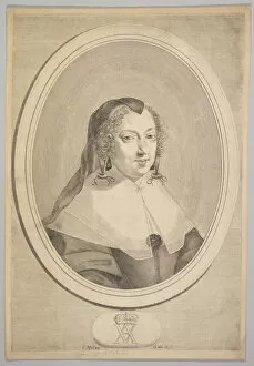 Mellan Claude Collection: Anne of Austria, ca. 1645. Creator: Claude Mellan