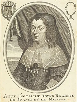 Austria Anne Of Prints: Anne of Austria. Creator: Balthasar Moncornet