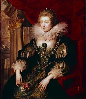 Anne Of Austria Collection: Anne of Austria, Queen Consort of France, 17th century. Artist: Peter Paul Rubens