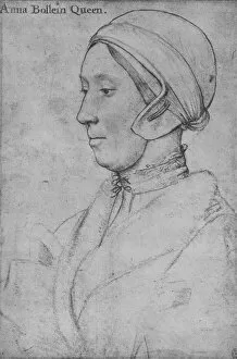 Anne Bullen Gallery: Anne Boleyn, 1533-1536 (1945). Artists: Hans Holbein the Younger, Anne Boleyn