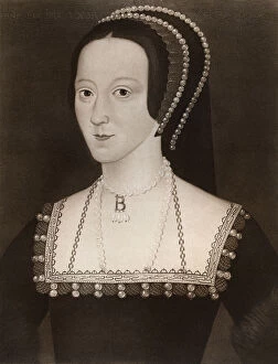 Queen Anne Bullen Gallery: Anne Boleyn, c1532, (1902)