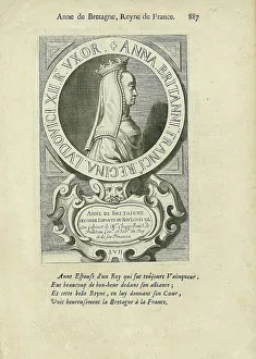 Anne De Bretagne Prints: Anne of Brittany (1477-1514), Duchess of Brittany and Queen of France. Creator: Anonymous