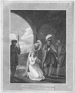 Boleyn Gallery: Anne Bullen, Committed to the Tower, 1838