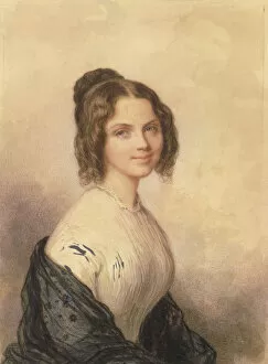 Anne Charlotte Lynch (Later Mrs. Vincenzo Botta), ca. 1847. Creator: Savinien Edme Dubourjal