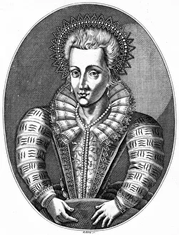 Anne of Denmark, queen consort of King James I. Artist: Roberts