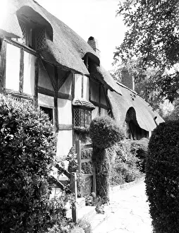 Shakespeare Prints: Anne Hathaway's Cottage, Shottery, Stratford-upon-Avon, Warwickshire, c1955