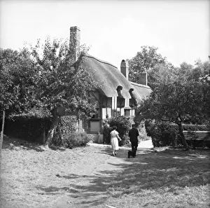 Shakespeare Prints: Anne Hathaway's Cottage, Shottery, Stratford-upon-Avon, Warwickshire, c1955