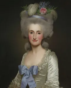 Satin Prints: Anne Jacqueline Sophie de Malartie, 1781. Creator: Alexander Roslin
