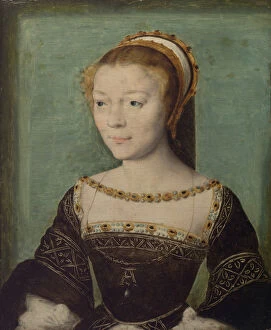 Corneille Gallery: Anne de Pisseleu (1508-1576), Duchesse d Etampes, ca. 1535-40. Creator: Corneille de Lyon