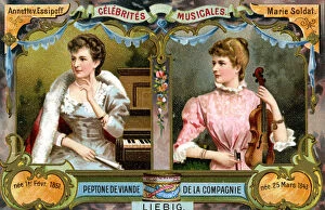 Images Dated 24th March 2007: Annette von Essipoff and Marie Soldat, c1900
