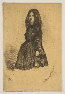 James A Prints: Annie, 1858. Creator: James Abbott McNeill Whistler