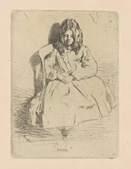 Obedience Gallery: Annie, Seated, 1858 / 1859. Creator: James Abbott McNeill Whistler
