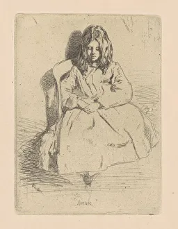 Artists Niece Prints: Annie, Seated, 1858 / 1859. Creator: James Abbott McNeill Whistler