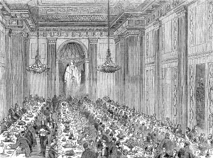 Waiter Prints: Anniversary Dinner of the Royal Masonic Institution for Boys, 1856. Creator: Unknown